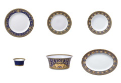 Versace Medusa Blue 51 Parça Yemek Takımı