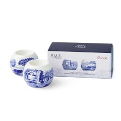 Spode Blue Italıan 6 Cm - 2Lı  Mumluk Seti