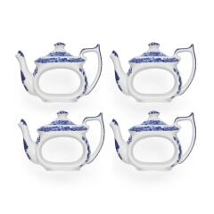 Spode Blue Italıan 4Lu 6.5 Cm Pecete Halkası Seti