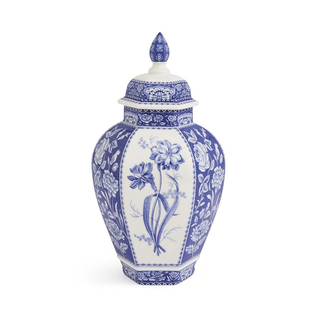 Spode Blue Italıan 38 Cm  Floral Vazo
