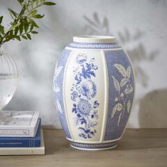 Spode Blue Italıan 26 Cm Brıtısh Flowers Vazo