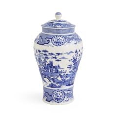 Spode Blue Italıan 36 Cm Gothıc Castle Vazo