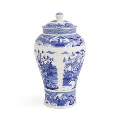 Spode Blue Italıan 36 Cm Gothıc Castle Vazo