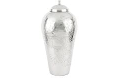 Mikasa Moor Silver Kapaklı Metal Vazo 30x60cm