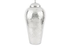 Mikasa Moor Silver Kapaklı Metal Vazo 30x60cm