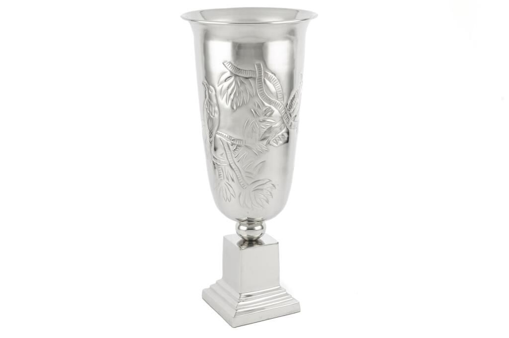 Mikasa Moor Silver Ayaklı Metal Vazo 22x52cm