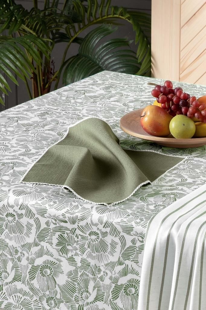 Sarev Rika Yeşil 2'Li Peçete 45*45 Cm