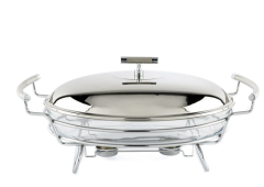 Mikasa Moor Perle Çelik Kapaklı Oval Isıtıcılı Servis 46x25x21cm