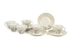 Mikasa Moor Bird Garden Yavru Ağzı 6lı Kahve Fincan Seti 90cc