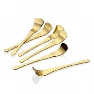 Koleksiyon İstanbul Parlak Altın 6 Lı Çay Kaşığı