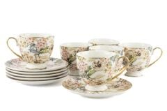 Mikasa Moor Floral Land 6lı Çay Fincanı Seti 200cc