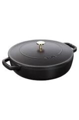 Staub Chistera Sote Tenceresi Döküm Demir 24 Cm | Siyah