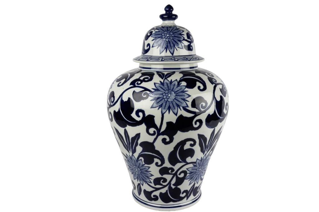 Mikasa Moor Blue Blanc Kapaklı Küp 38x60cm