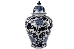 Mikasa Moor Blue Blanc Kapaklı Küp 38x60cm