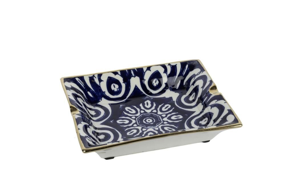 Mikasa Moor Blue Blanc Dek Tabak 19x16x4cm