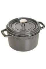 Staub Demir Döküm Mini Tencere Grafit Gri 14 Cm 0.8 Litre