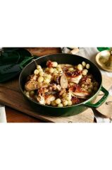 Staub Chistera Yağmur Efektli 24 Cm Döküm Tencere Fesleğen