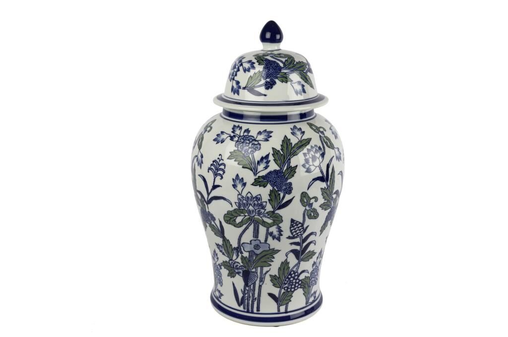Mikasa Moor Blue Blanc Kapaklı Küp 26x46cm