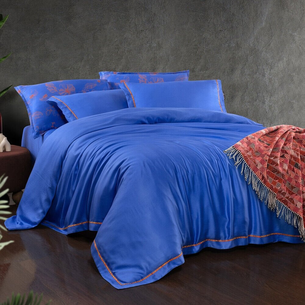 Sarev Adı Mavi Ten cel Çift Kişilik Nevresim Takımı