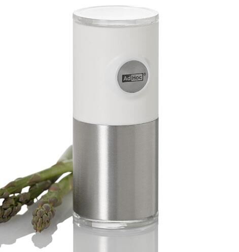 Adhoc Pepnetıc Mıknatıslı & Duvar Aparatlı Biber Ve Baharat Doğrayıcı D: 4 Cm Beyaz