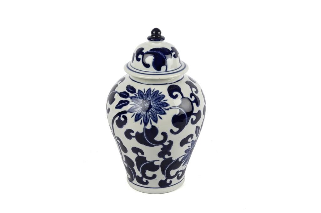 Mikasa Moor Blue Blanc Kapaklı Küp 17x27cm
