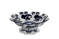 Mikasa Moor Blue Blanc Dek Tabak 31x12cm