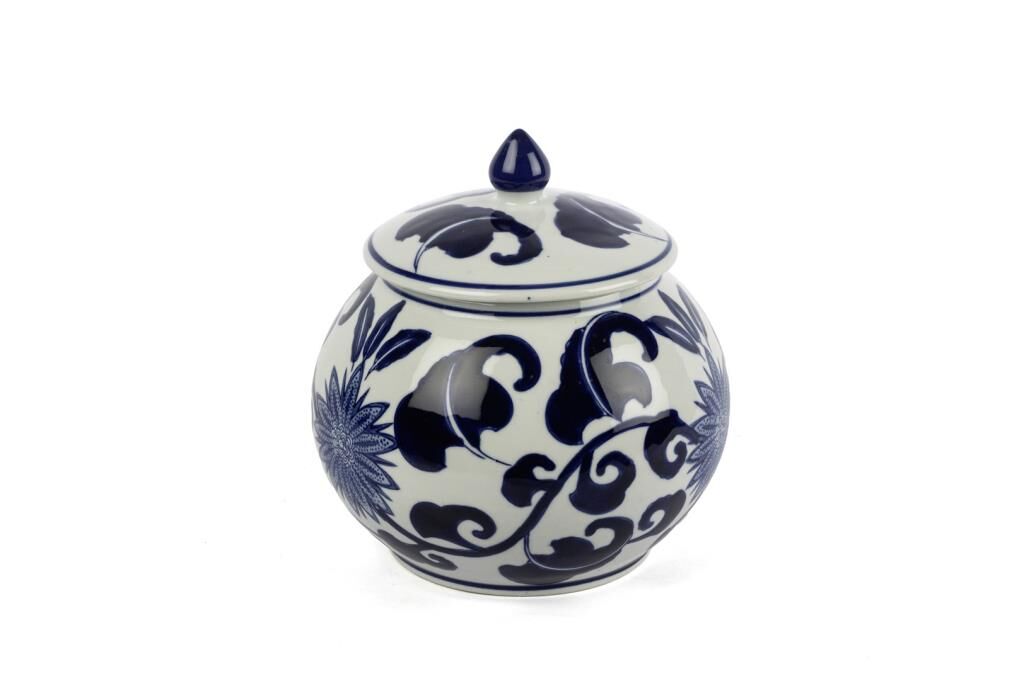 Mikasa Moor Blue Blanc Kapaklı Küp 20x20cm
