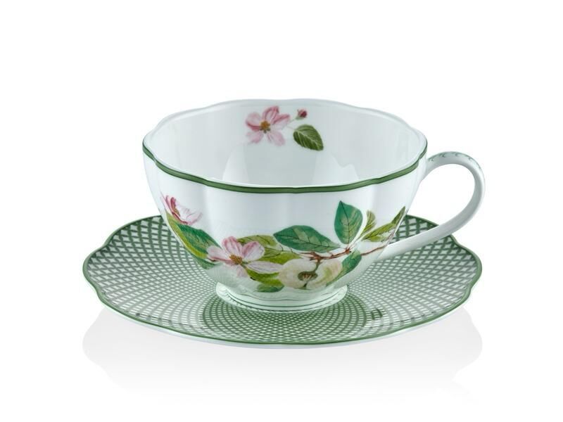 Tea Delight Horticool Ema Çiçeği 6'lı Çay Fincan Seti