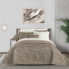 Sarev Aviana Sarı  Çift Kişilik %100 Pamuk Nevresim Takımı ve Yatak Örtüsü Seti