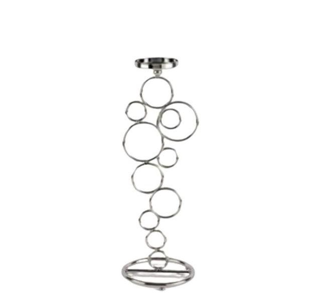 Mikasa Moor Gümüş Daireli Şamdan 40cm