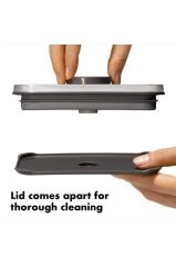 Oxo Saklama Kabı Pop Kare Çelik Kapaklı - 2.6 Lt