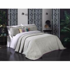 Sarev Dolce Vita Bej Yatak Örtüsü Seti Çift Kişilik