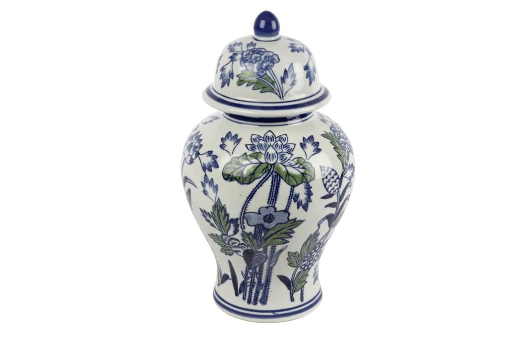 Mikasa Moor Blue Blanc Kapaklı Küp 18x32cm
