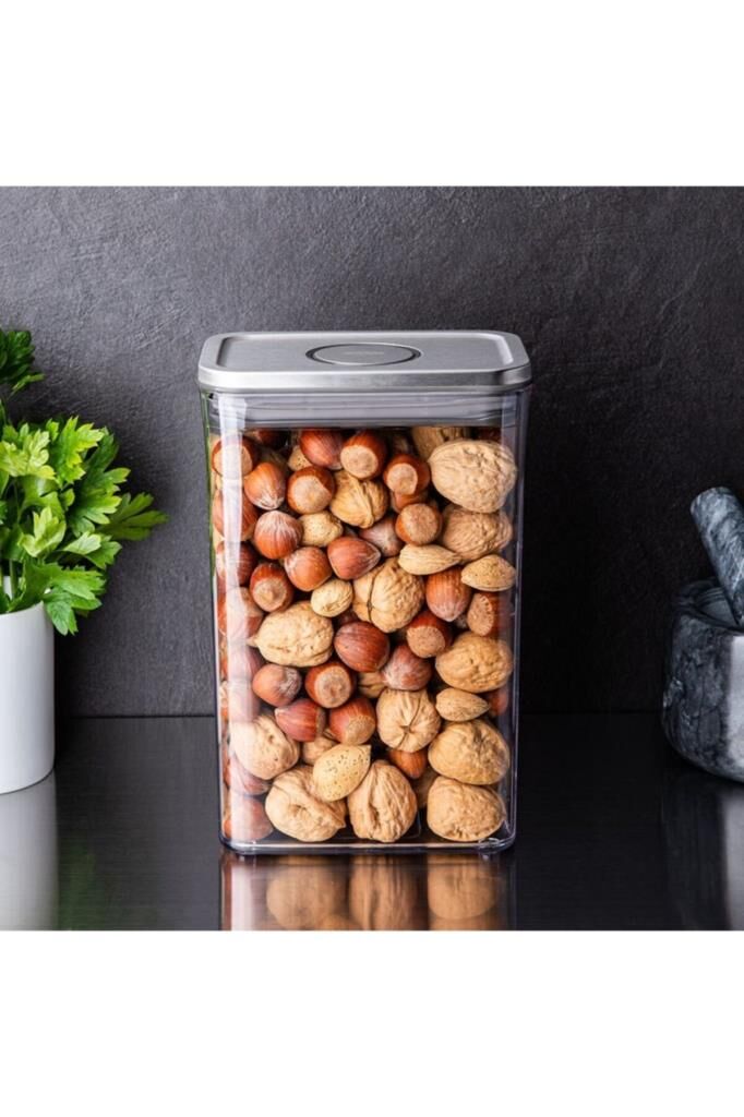 Oxo Saklama Kabı Pop Dikdörtgen Çelik Kapaklı - 2.6 Lt