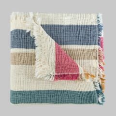 Sarev Lamerin Multicolor Çift Kişilik %100 Pamuk Yatak Örtüsü 220*240 cm