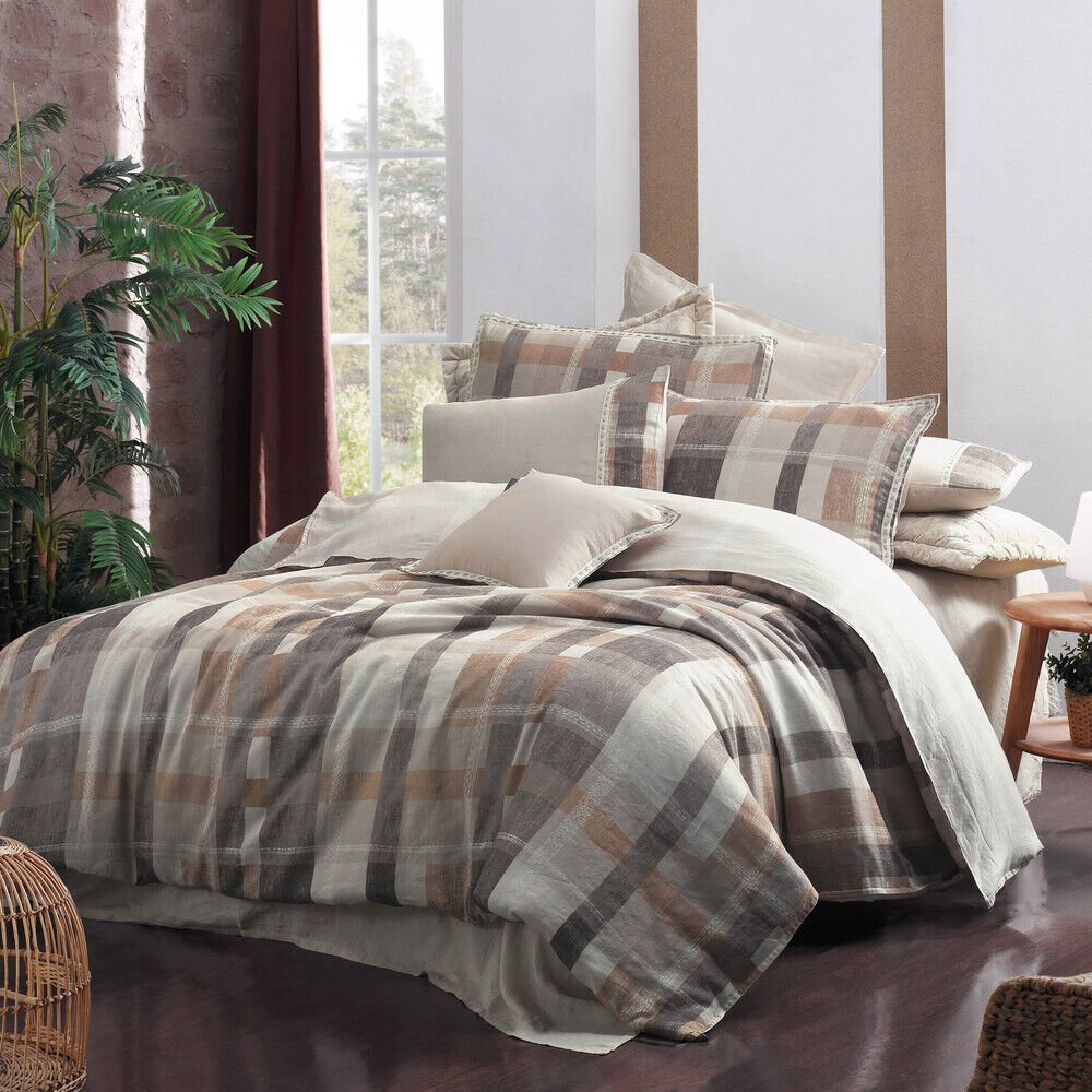 Sarev Vesta %100 Keten Çift Kişilik Nevresim Takımı