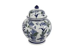 Mikasa Moor Blue Blanc Kapaklı Küp 24x29cm