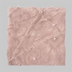 Sarev Alison Pudra Tek Kişilik %100 Pamuk Yatak Örtüsü 180*220 cm