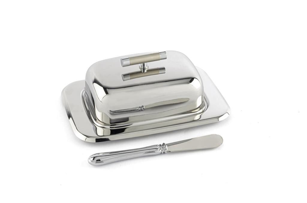 Mikasa Moor Perle Çelik Tereyağlık Seti 18x13x7cm