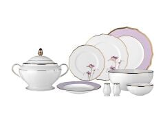 Evaliza Poetica Yemek Takımı 61 Parça Buket Mor