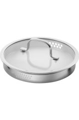 Zwilling Trueflow Sığ Tencere | Paslanmaz Çelik | 20 Cm | Metalik Gri