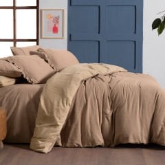 Sarev Kenyon Çift Kişilik Nevresim Takımı Bej