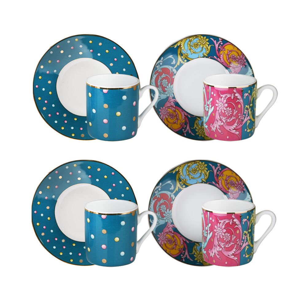 Lucky Art Estelle Bone 4Lü Kahve Fincanı Seti