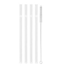 Zwilling Sorrento Şeffaf Cam Pipet - Düz 4 Lü