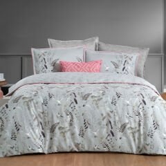 Sarev Martina Gri Çift Kişilik %100 Pamuk Saten Nevresim Takımı