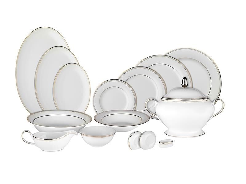 Evaliza Perla Altın Yemek Takımı 101 Parça