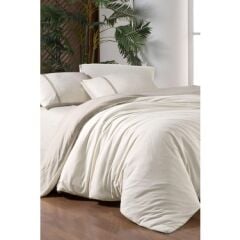 Sarev Medulas Bej Çift Kişilik %50 Pamuk %50 Modal Nevresim Takımı