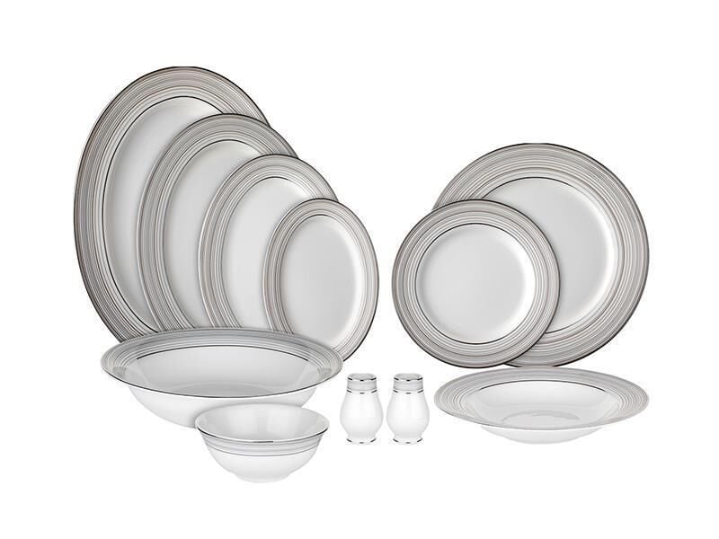 Evaliza Tokyo Yemek Takımı 61 Parça Platin