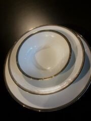 Evaliza Coupe Paisley Altın Yemek Takımı 60 Parça