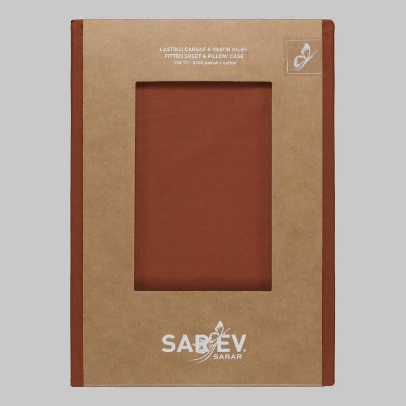 Sarev New Slow Cıty 200X200 Fıtted Çarşaf, .Taba